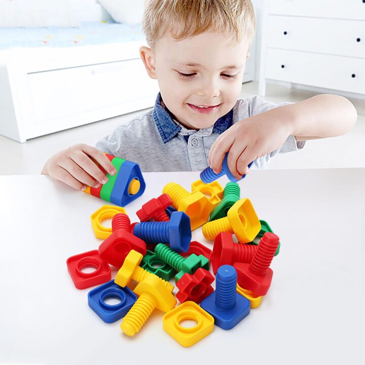 Giant Nuts and Bolts for Fine Motor Skills