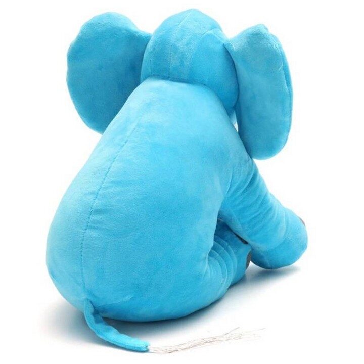 Large Elephant Plush Toy For Babies - Blue