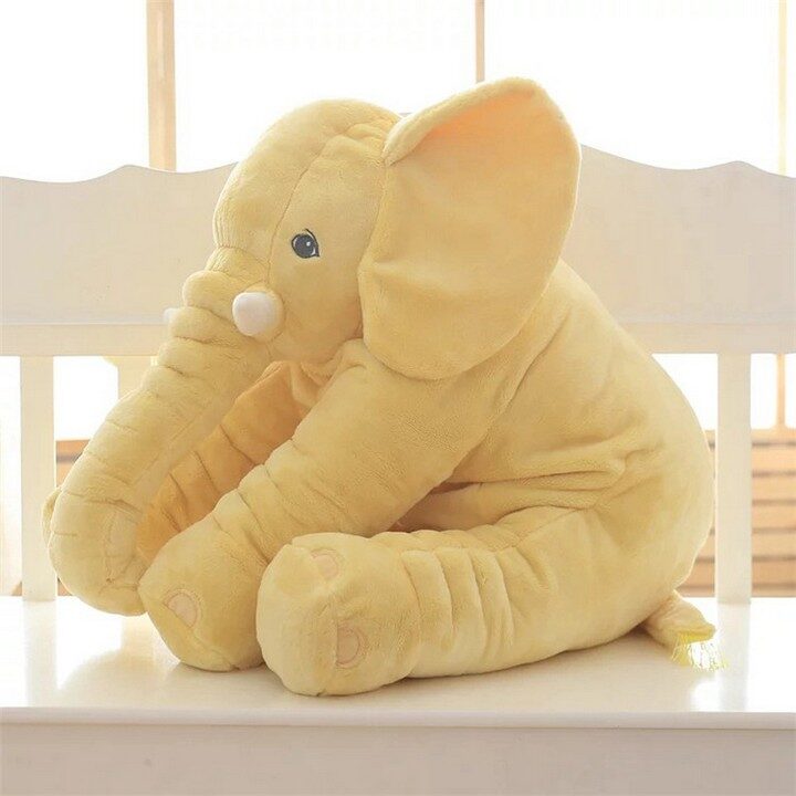 Large Elephant Plush Toy For Babies - Yellow