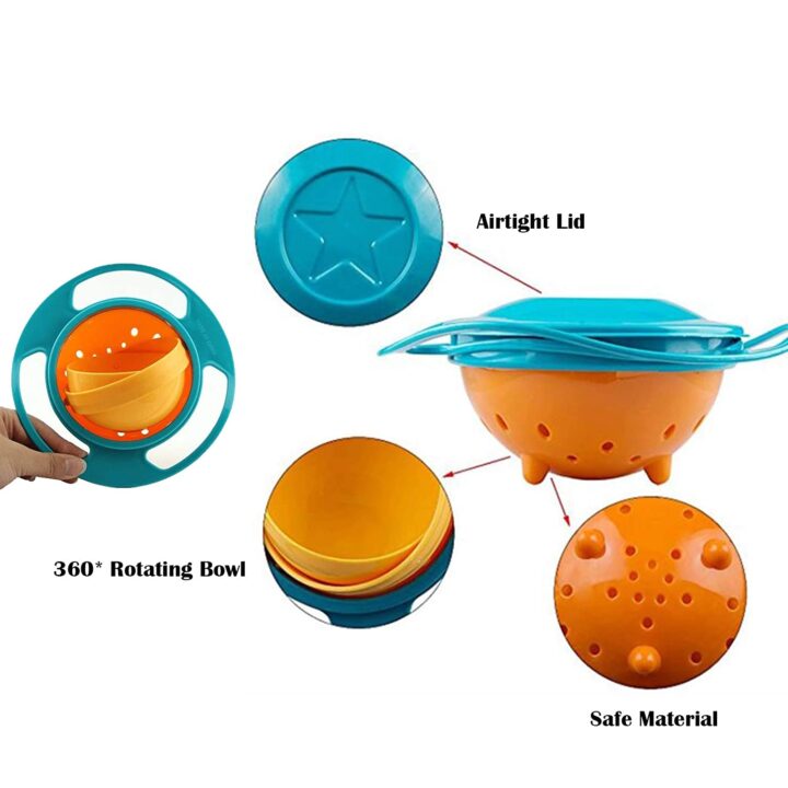 Spill Proof Gyro Food Bowl
