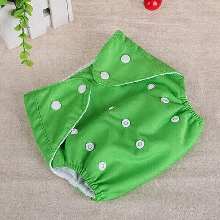 Washable Baby Training Diapers (Adjustable) - Green