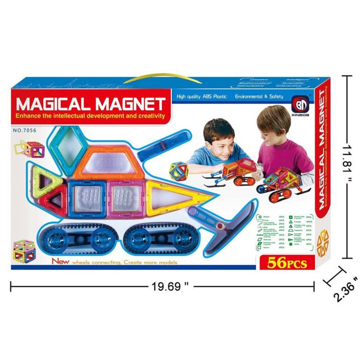 Magic Magnets Construction Set - 56 Pcs
